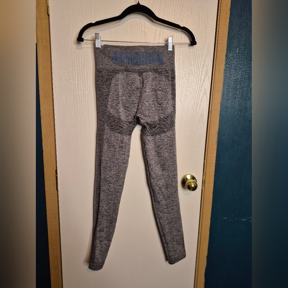 ☀️🌧gymshark Gray/ blue High-Waisted Leggings - Picture 2 of 2
